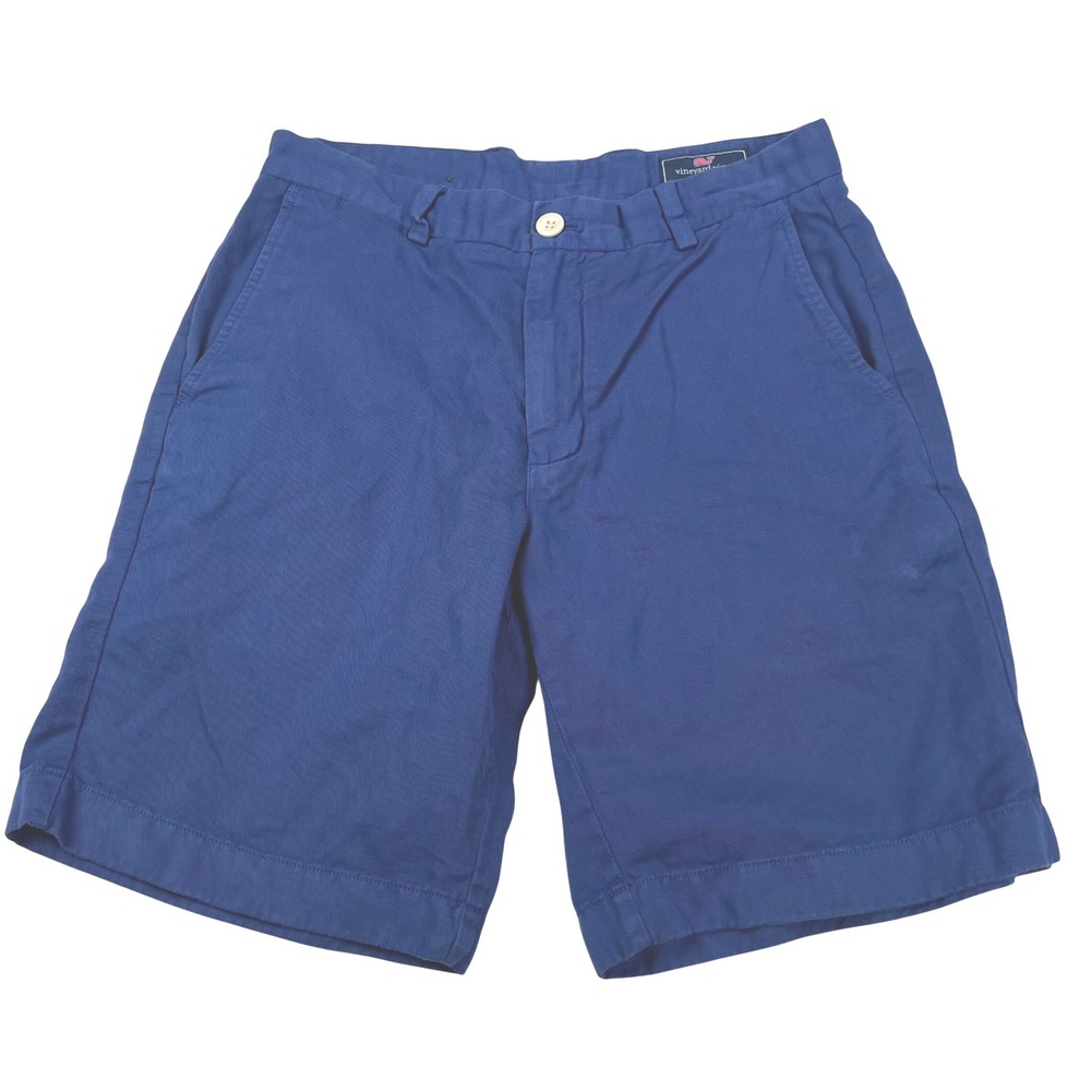 Vineyard Vines Mens Breaker Shorts Blue Cotton Linen Blend Size 30 1H0242